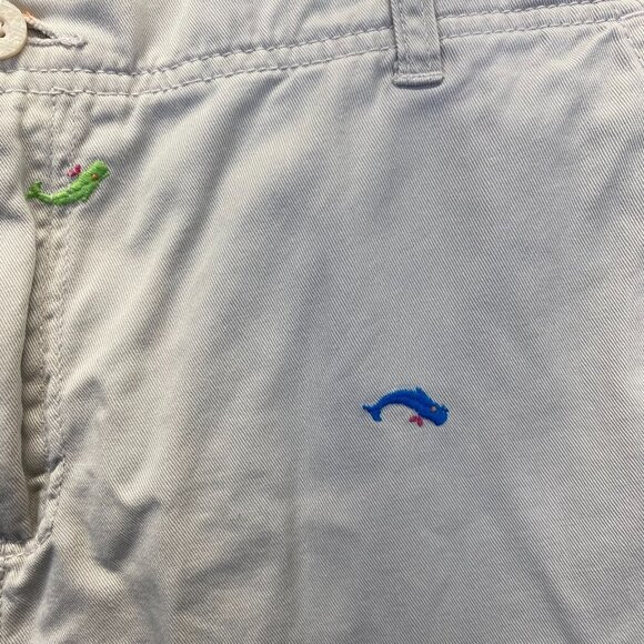 bamboo trader bermuda Beige shorts size 14 Embroidery,Pockets Zipper - Picture 10 of 12